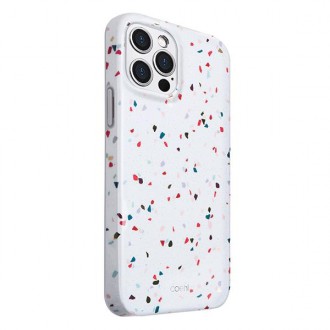UNIQ etui Coehl Terrazzo iPhone 12 Pro Max 6,7" biały/natural white