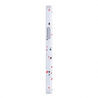 UNIQ etui Coehl Terrazzo iPhone 12 Pro Max 6,7" biały/natural white