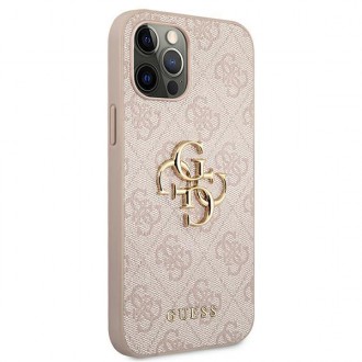 Guess GUHCP12L4GMGPI iPhone 12 Pro Max 6,7" różowy/pink hardcase 4G Big Metal Logo