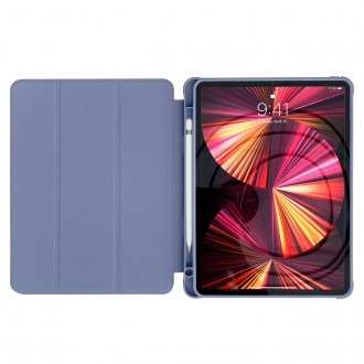 Stand Tablet Case Smart Cover pouzdro pro iPad mini 2021 s funkcí stojánku modré