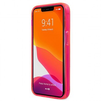 Karl Lagerfeld KLHCP13XCHTRP iPhone 13 Pro Max 6,7&quot; růžový/růžový pevný obal Glitter Choupette Fluo
