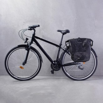Wozinsky waterproof bicycle bag trunk pannier 25l black (WBB24BK)