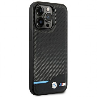 Case BMW BMHCP14L22NBCK iPhone 14 Pro 6.1 &quot;black / black Leather Carbon