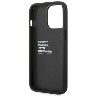 Case BMW BMHCP14L22NBCK iPhone 14 Pro 6.1 &quot;black / black Leather Carbon