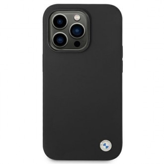Etui BMW BMHCP14LSILBK iPhone 14 Pro 6,1" czarny/black Silicone Metal Logo