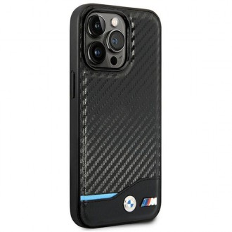 Case BMW BMHCP14X22NBCK iPhone 14 Pro Max 6.7 &quot;black / black Leather Carbon