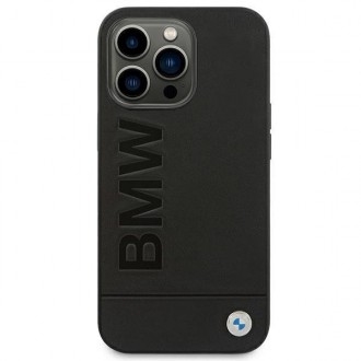 Case BMW BMHCP14XSLLBK iPhone 14 Pro Max 6.7 &quot;black / black Leather Stamp