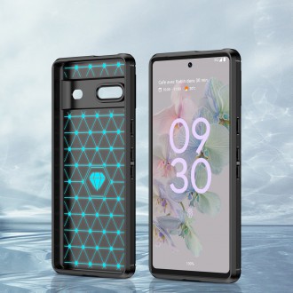 Carbon Case flexible cover for Google Pixel 7 black