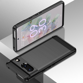 Carbon Case flexible cover for Google Pixel 7 black