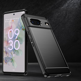 Carbon Case flexible cover for Google Pixel 7 black