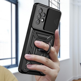 Pouzdro Hybrid Armor Camshield pro Samsung Galaxy A33 5G pancéřové pouzdro s krytem fotoaparátu modré