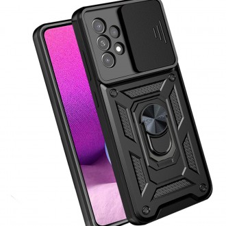 Pouzdro Hybrid Armor Camshield pro Samsung Galaxy A33 5G pancéřové pouzdro s krytem fotoaparátu modré