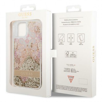 Guess GUHCP14MLFLSD iPhone 14 Plus 6,7" złoty/gold hardcase Paisley Liquid Glitter