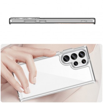 Outer Space Case pro kryt Samsung Galaxy S23 Ultra s flexibilním průhledným rámečkem