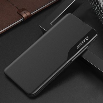 Kryt Eco Leather View Case pro Samsung Galaxy A54 5G s odklápěcím stojánkem černý
