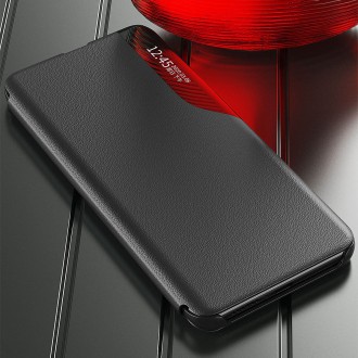 Kryt Eco Leather View Case pro Samsung Galaxy A54 5G s odklápěcím stojánkem černý