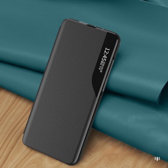 Kryt Eco Leather View Case pro Samsung Galaxy A54 5G s vyklápěcím stojánkem modrý