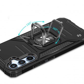 Wozinsky Ring Armor pro Samsung Galaxy A54 5G pancéřový kryt magnetický držák kroužek černý