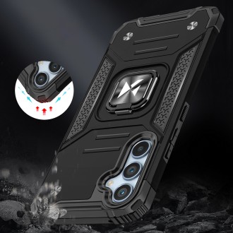 Wozinsky Ring Armor pro Samsung Galaxy A54 5G pancéřový kryt magnetický držák kroužek černý