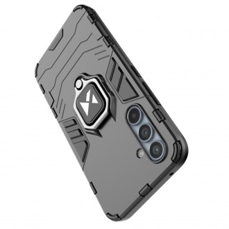 Wozinsky Ring Armor pro Samsung Galaxy A54 5G pancéřový kryt magnetický držák kroužek černý