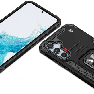 Wozinsky Ring Armor pro Samsung Galaxy A34 5G pancéřový kryt magnetický držák kroužek černý