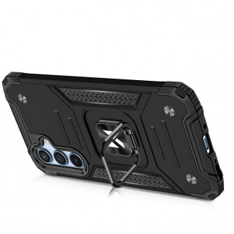 Wozinsky Ring Armor pro Samsung Galaxy A34 5G pancéřový kryt magnetický držák kroužek černý
