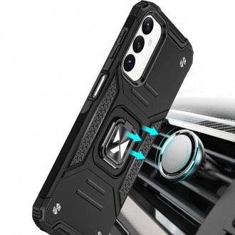 Wozinsky Ring Armor pro Samsung Galaxy A14 pancéřový kryt magnetický držák kroužek černý