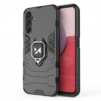 Wozinsky Ring Armor pro Samsung Galaxy A14 pancéřový kryt magnetický držák kroužek černý