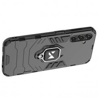 Wozinsky Ring Armor pro Samsung Galaxy A14 pancéřový kryt magnetický držák kroužek černý
