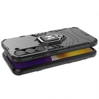 Wozinsky Ring Armor pro Samsung Galaxy S23+ pancéřový kryt magnetický držák kroužek černý