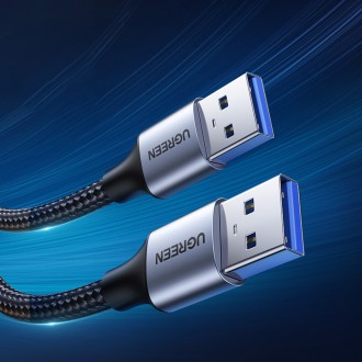 Ugreen kabel Kabel USB – USB 3.0 5 Gb/s 0,5 m šedý (US373)