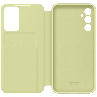 Pouzdro Samsung Smart View Wallet pro Samsung Galaxy A34 5G Cover with Smart Flip Window Card Wallet Lime (EF-ZA346CGEGWW)