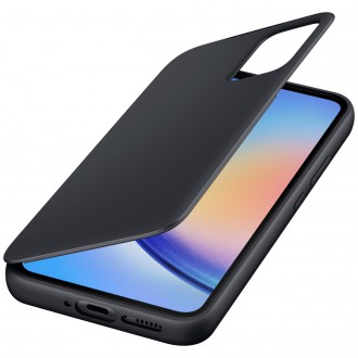 Pouzdro Samsung Smart View Wallet pro Samsung Galaxy A34 5G Cover with Smart Flip Window Card Wallet Black (EF-ZA346CBEGWW)