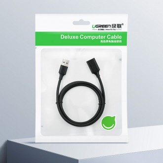 Ugreen prodlužovací kabel USB (samec) - USB (samice) 2.0 480 Mb/s 1,5 m černý (US103)