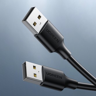 Ugreen kabel USB – USB 2.0 480 Mb/s 0,25 m černý (US102)