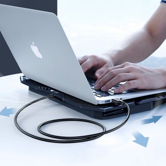 Ugreen kabel USB – USB 2.0 480 Mb/s 0,25 m černý (US102)