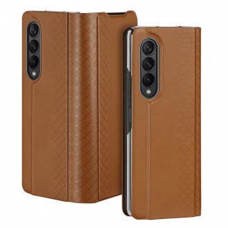 Dux Ducis Bril case for Samsung Galaxy Z Fold4 with a flip wallet stand brown