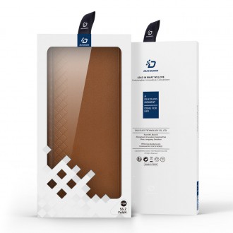 Dux Ducis Bril case for Samsung Galaxy Z Fold4 with a flip wallet stand brown