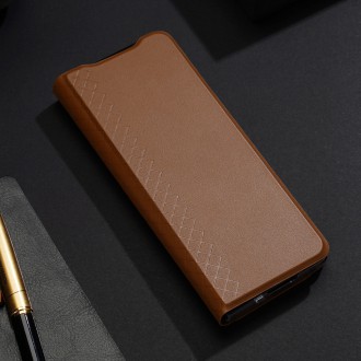 Dux Ducis Bril case for Samsung Galaxy Z Fold4 with a flip wallet stand brown