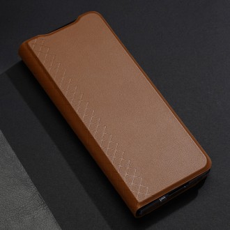 Dux Ducis Bril case for Samsung Galaxy Z Fold4 with a flip wallet stand brown