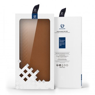 Dux Ducis Bril case for Samsung Galaxy Z Fold4 with a flip wallet stand brown