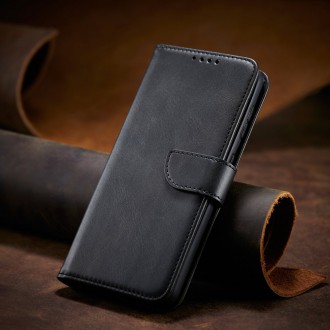 Magnet Case elegant bookcase type case with kickstand for Samsung Galaxy S21 FE black