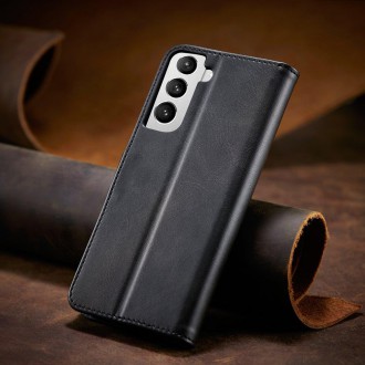 Magnet Case elegant case cover with a flap and stand function for Samsung Galaxy S22 black
