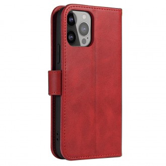 Pouzdro Magnet Case pro kryt Samsung Galaxy S23 s vyklápěcím stojánkem na peněženku červené