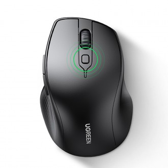 Ugreen ergonomická bezdrátová počítačová myš černá (MU101)