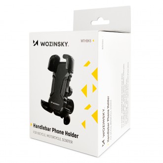 [RETURNED ITEM] Wozinsky strong phone holder for the handlebar of a bicycle, motorcycle, scooters black (WBHBK6)