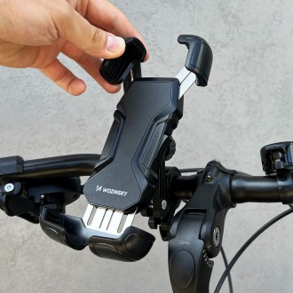 [RETURNED ITEM] Wozinsky strong phone holder for the handlebar of a bicycle, motorcycle, scooters black (WBHBK6)