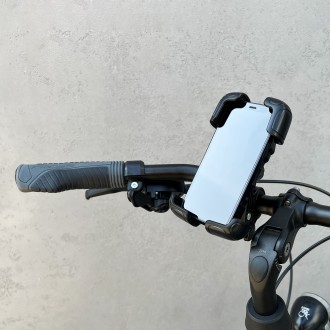 [RETURNED ITEM] Wozinsky strong phone holder for the handlebar of a bicycle, motorcycle, scooters black (WBHBK6)