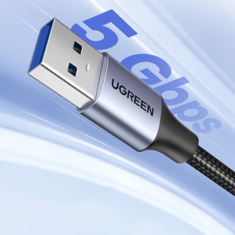 Ugreen prodlužovací kabel adaptéru USB (samec) - USB (samice) 3.0 5Gb/s 2m šedý (US115)
