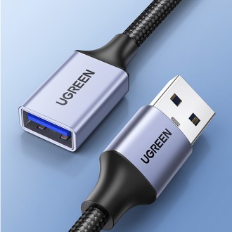 Ugreen prodlužovací kabel adaptéru USB (samec) - USB (samice) 3.0 5Gb/s 2m šedý (US115)